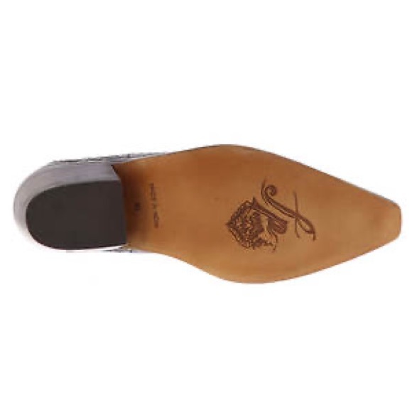 NEW Free People Beau Western Ankle Boots in Black Leather Coastal Cowgirl - Picture 3 of 9